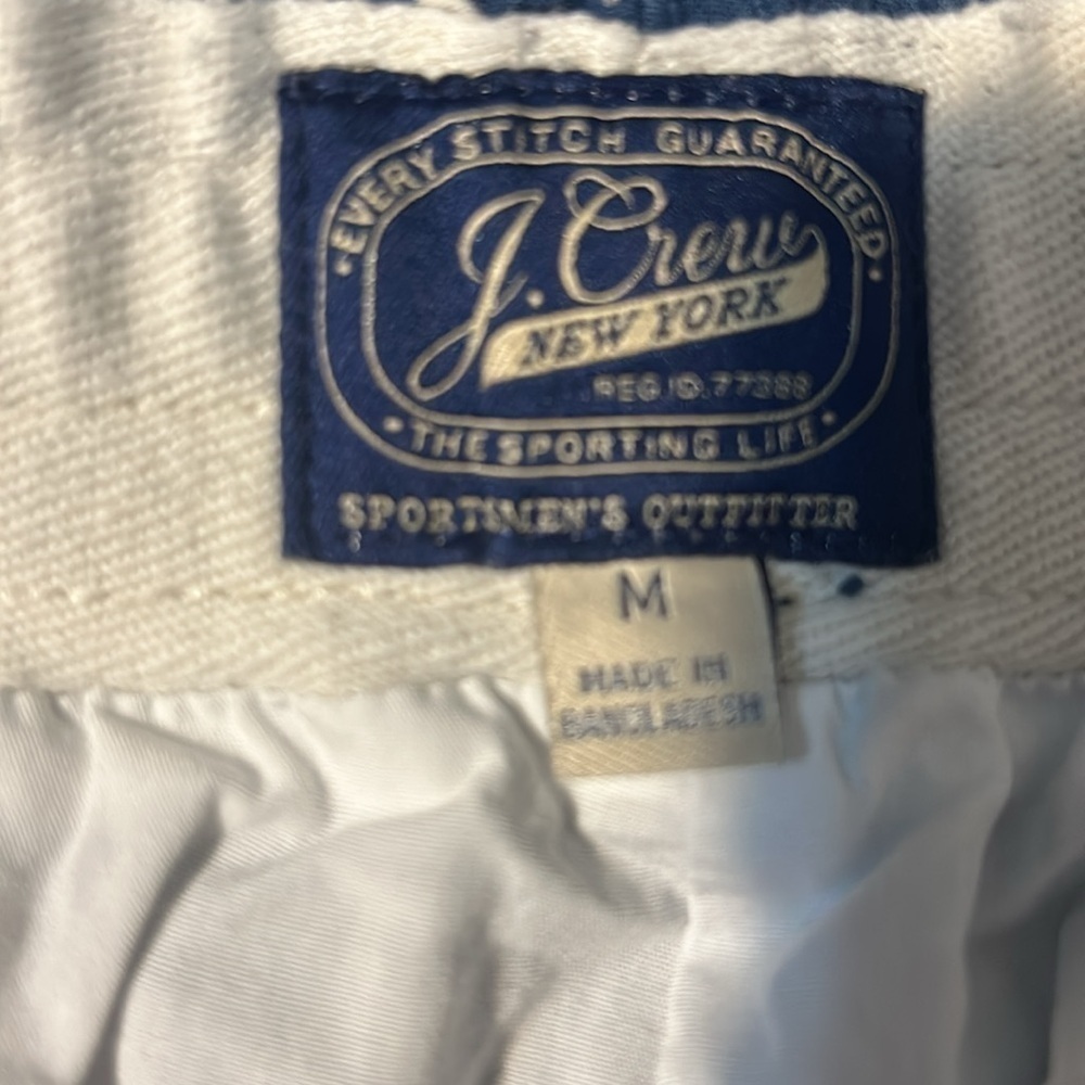 J Crew Blue White Shorts Mens M - Picture 4 of 6